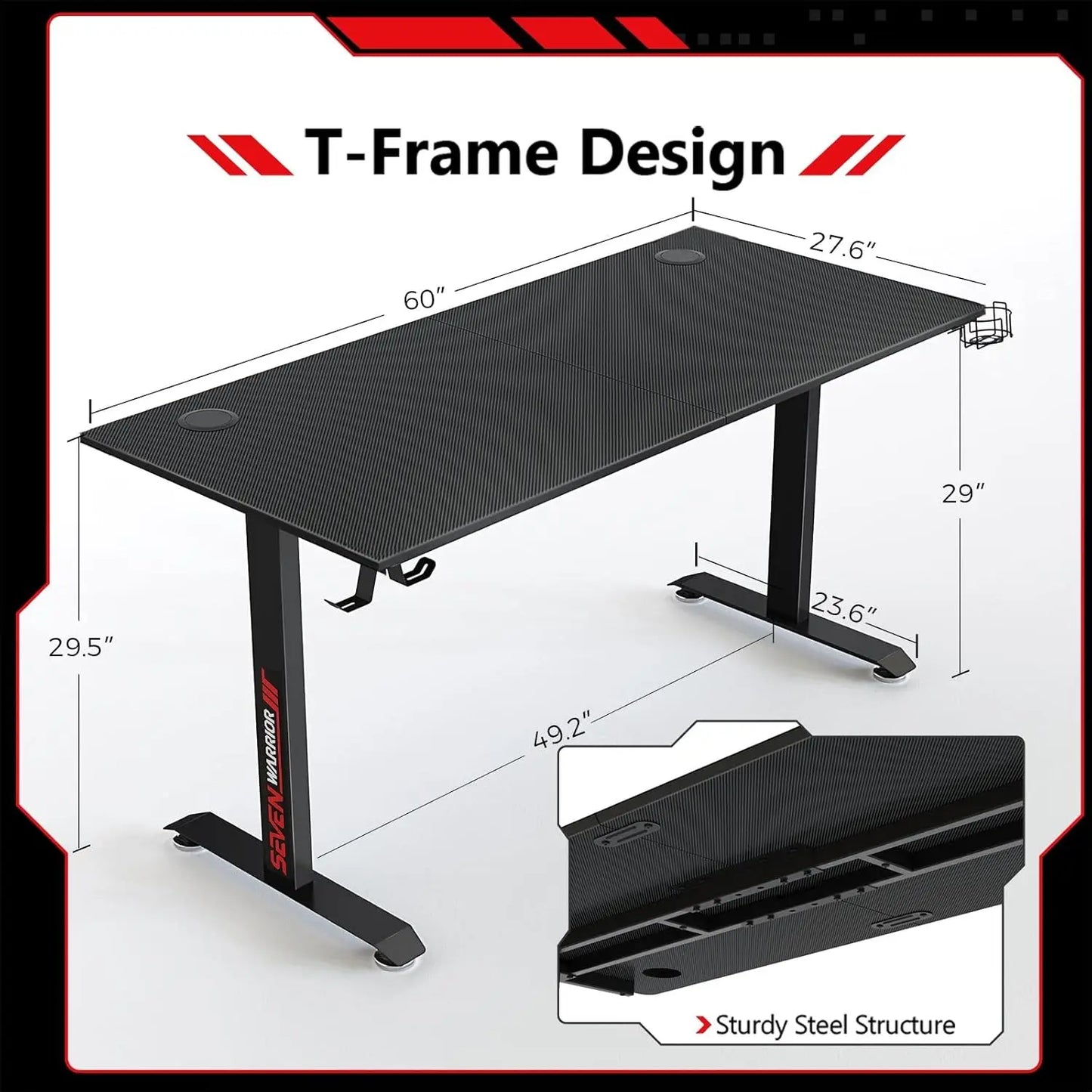 Carbon Fiber Gaming Desk